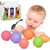 Juguetes para bebés Bolas de apilamiento para bebés de 0 a 6 meses- Juguetes educativos de compresión suave- Juguetes…